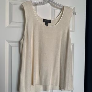 Size26/28 - Cream Camisole with silk neckline trim